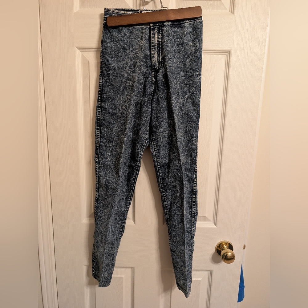 American Apparel Classic Blue Acid Wash Women Skinny Jeans/Jeggings Size S